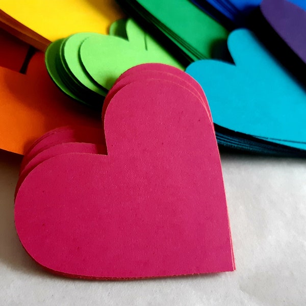 Heart Die Cut Outs ( Scrap Booking , Valentines Decor, Wedding Decor, Table Scatter, Confetti, Kids Crafts, Art and Crafts)