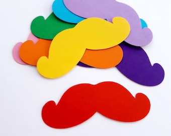 Mustache Die Cut Out ( Baby Shower Decor, Party Decoration, Scrap Booking, Confetti, Collages )