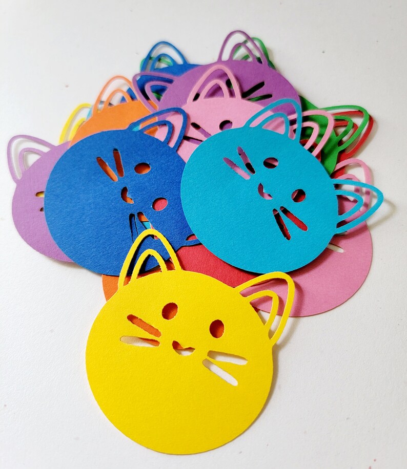 Cat Face Die Cut Out ( Scrap Booking, Card Making, Kids Crafts ...