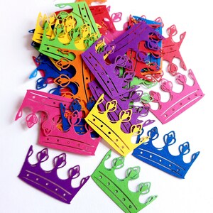 Crown Die Cut Outs ( Princess/Prince/Queen/King Decoration, Party Decoration, Embellishments, Confettis, Scrap Booking )