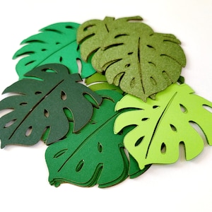 Verscheidenheid aan bladeren die cut outs (jungle thema party decor, party decor, scrapbookingateliers, versieringen)