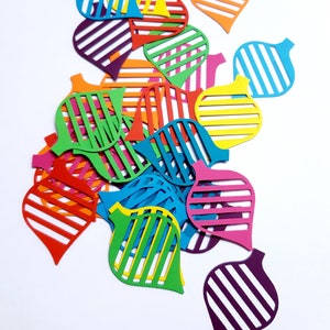 Kerst/vakantiestijl lamp sterven cut outs (vakantie decoratie, kerstversiering, confetti, schroot boeken, kaarten maken, ambachten)