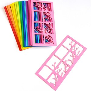 Ingewikkeld papier raamkozijn die cut outs (scrap booking, confetti, feest decoratie, kaart maken)