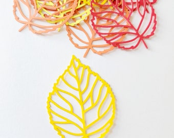 Fall Autumn Leaves Die Cut Outs ( Fall Decor, Autumn Crafts, Confetti )