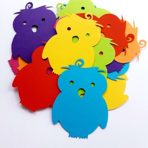 Uil sterven Cut Outs (scrapbookingateliers Decor van Baby douche partij decoratie, Card Making, Collages)