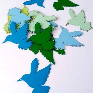 Humming Bird sterven Cut Outs (Confetti scrapbookingateliers, decoratie, partij Decor, voorjaar decoratie)
