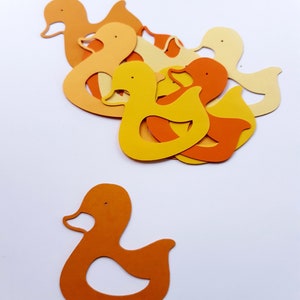 Eend / Rubber Duckie sterven uitgesneden (schroot boeken, Party decoratie, Baby douche Decor, Confetti, kaart maken)