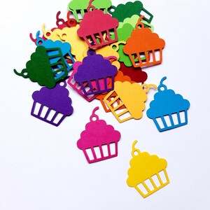 Cupcake Die Cut Outs ( Party Decoration, Confetti, Table Scatter, Scrap ...