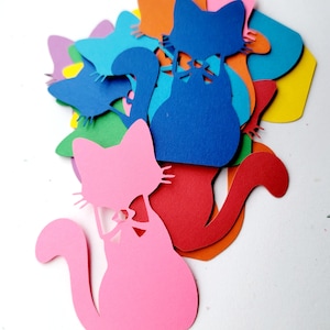 Cat Die Cut Outs (Schrootboeking, Kaarten maken, Feestdecoratie)