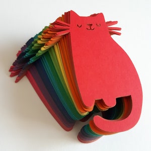 Cat sterven uitgesneden (dierenasiel decor, Kids Crafts, school projecten, decoupage, confetti, schroot boeken)