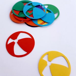 Strandbal sterven Cut Outs (zomer decoratie scrapbookingateliers, slingers, Card Making levering, strand thema Decor)