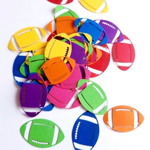 Football Die Cut Out ( Football Décor, Embellishments, Confettis, Scrap Booking, Party Decoration )