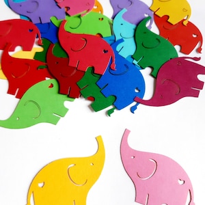 Olifant sterven Cut Outs (Baby douche Decor, het Decor van de kwekerij, schroot boeken, kaart maken, Decoupage)