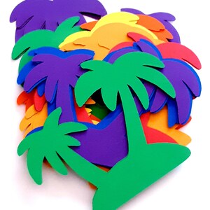 Palm boom sterven cut outs (tropische decoratie, confetti, feestdecoratie, schroot boeken, kaart maken)