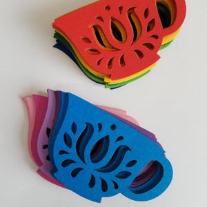 Holländische Folklore-Stil Teetasse Die Cut Outs (Scrap-Buchung, Kartenherstellung)