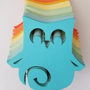 Uil sterven uitgesneden (kaart maken, confetti, ambachten, schroot boeken)
