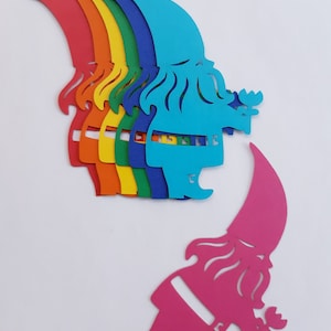 Tuin Gnome sterven uitgesneden (tuin thema Decor, scrapbookingateliers, lente versiering, slingers)