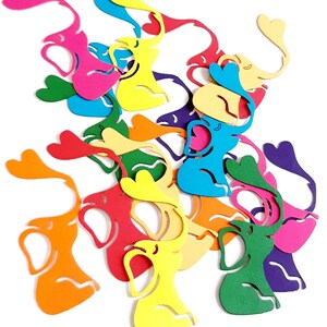 Elephant Die Cut Outs ( Scrap Booking, Embellishments, Party Decoration, Baby Shower Decor )