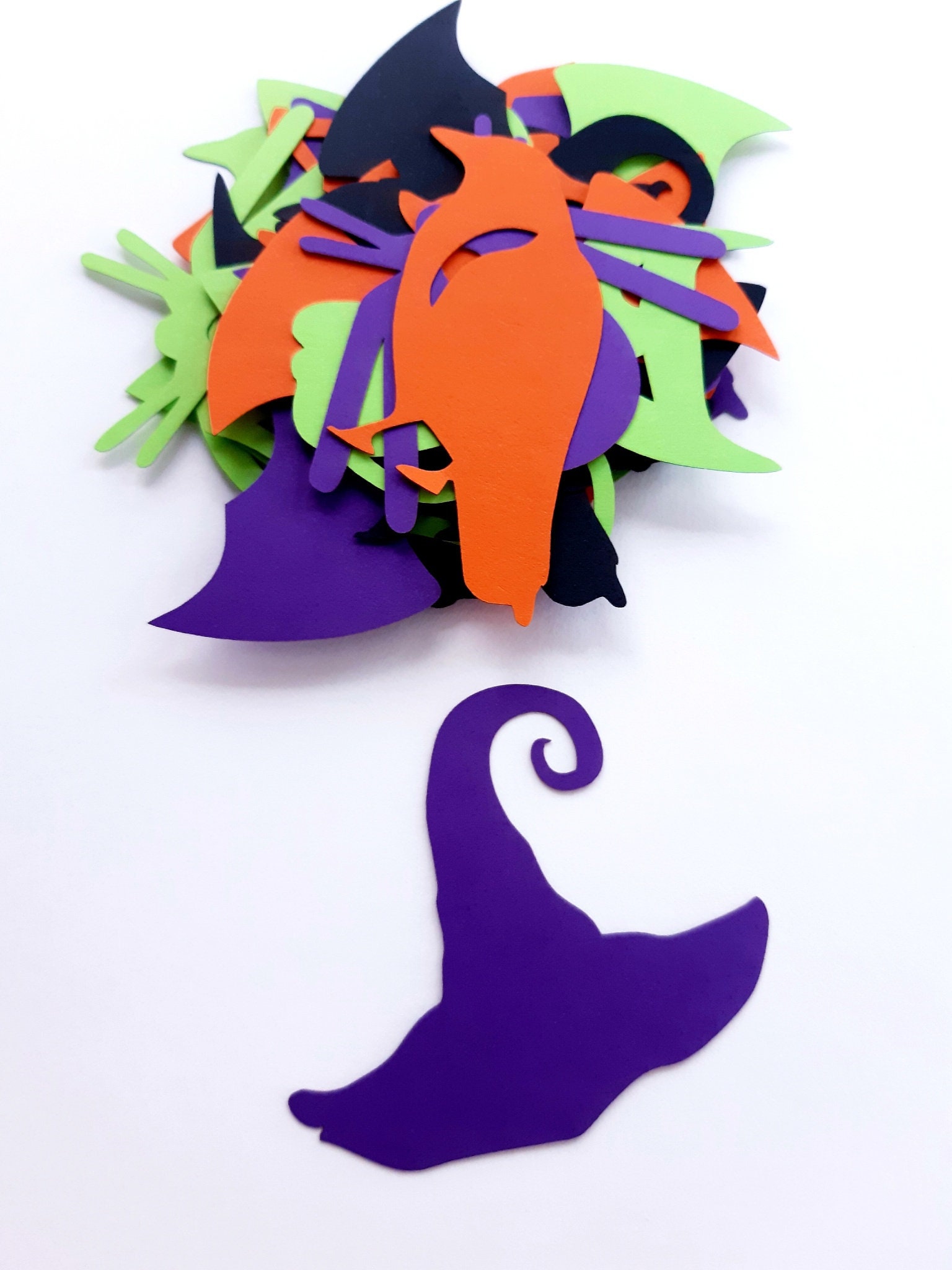 Halloween Style Variety Die Cut Outs Scrap Booking Party | Etsy