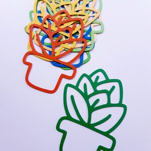 Topfpflanze sterben Ausschneiden / Schablone (Stencil, Journal Dekor, Collagen, Serviettentechnik, Kunstprojekt, Kartengestaltung)