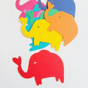 Elefante morir cortado (baby shower, artesanías para niños, fabricación de tarjetas, confeti, reserva de chatarra)