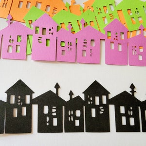 Huis / Home Die Cut Out (Spooky Decoratie, Halloween Decor, Kaart maken, Scrap Booking)