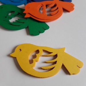 Bird Die Cut Out (lente decoratie, baby shower, versieringen, schroot boeken, kaart maken benodigdheden)