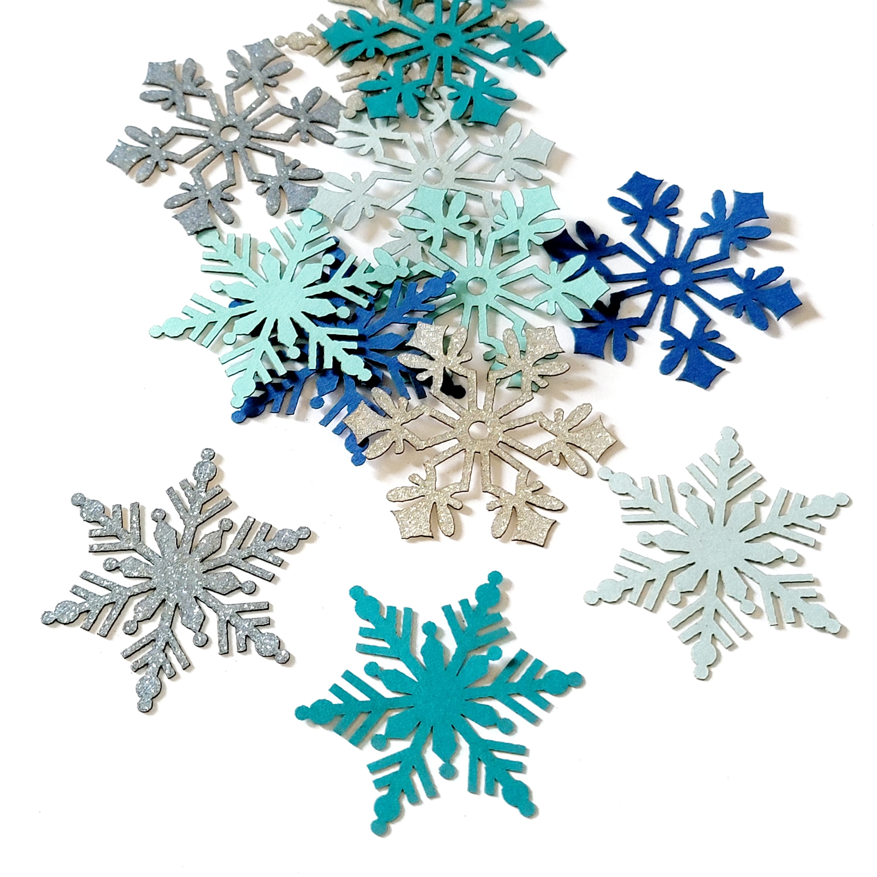 Set of 12 3D Hanging Snowflakes Decorations for Christmas