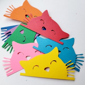 Cat Face Die Cut Outs (Schrootboeking, Kaarten maken, Feestdecoratie)