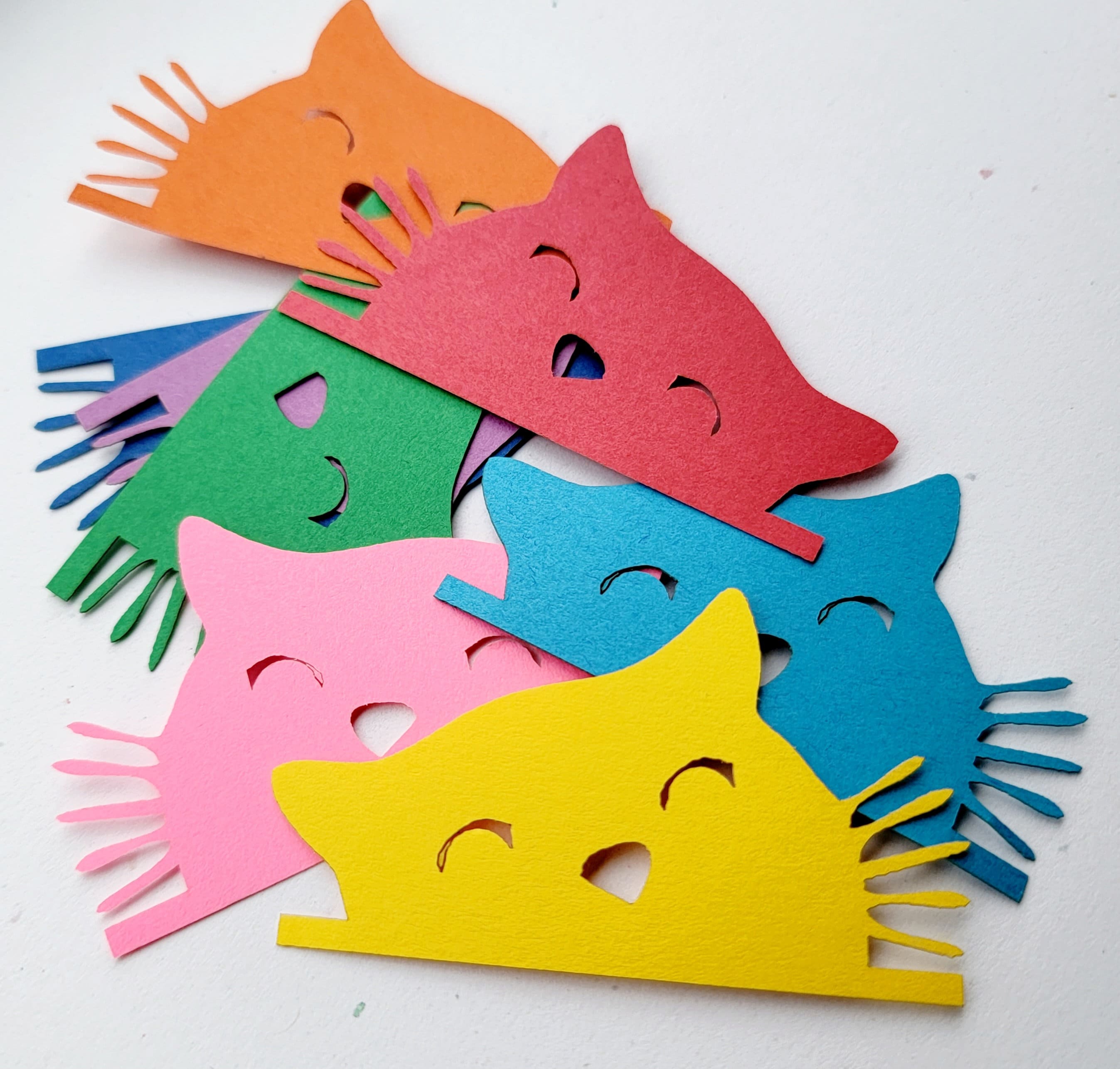 Cat Face Die Cut Outs ( Scrap Booking, Card Making, Party Decoration ...