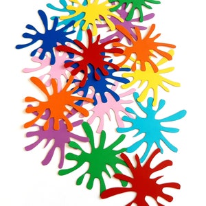 Paint Splatter Die Cut Outs (Schrott Buchung, Kinder Handwerk, Decoupage, Kartenherstellung)