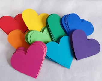 Heart Die Cut Outs ( Scrap Booking , Valentines Decor, Wedding Decor, Table Scatter, Confetti, Kids Crafts, Art and Crafts)