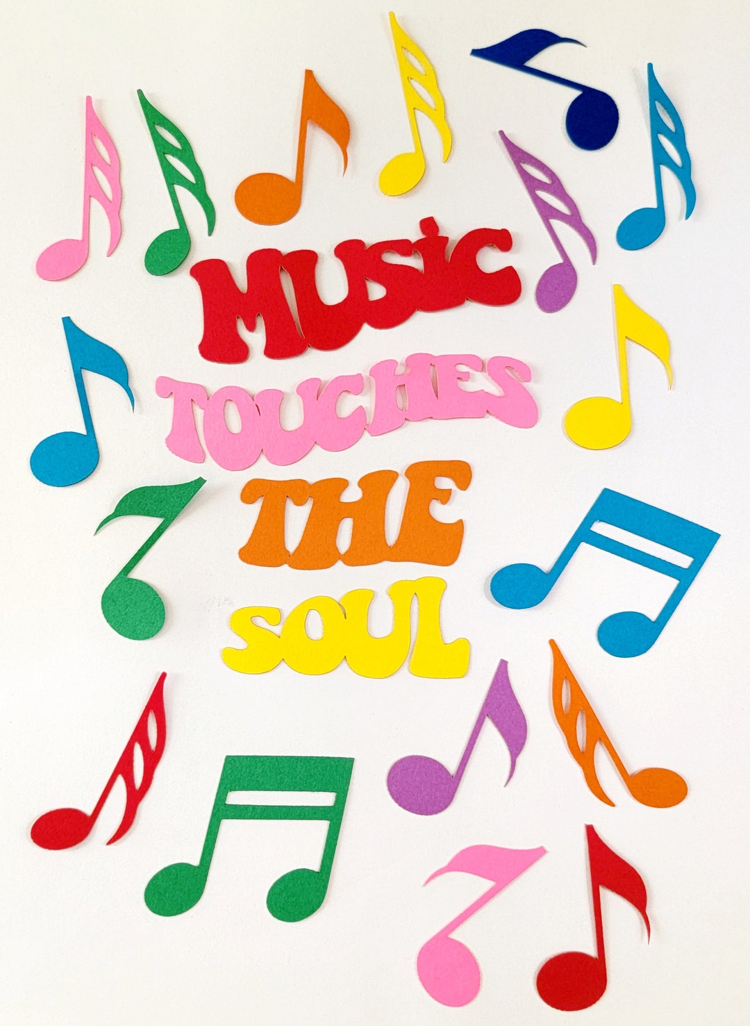 Music Note Die Cut Outs Scrap Booking, School Crafts, Card Making Etsy