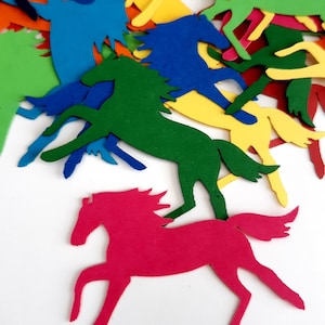 Pferd Die Cut Out ( Scrapbooking, Konfetti, Collagen, Basteln für Kinder, Kartenherstellung, Table Scatter )