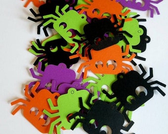 Spider Die Cut Outs ( Halloween Decor, Scrap Booking, Confetti )