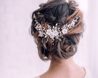 Bridal hair accessories-Bridal hair vine-Wedding hair accessories- Bridal headpiece-Flower hair vine-Wedding hair vine