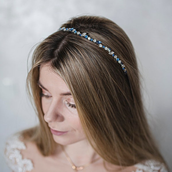 Royal Blue Headband Etsy