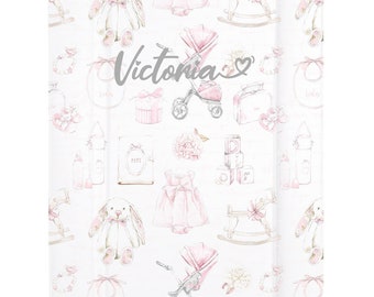 Wedge Baby Changing Mat The Gilded Bird Anti-roll Colourful Bouquet