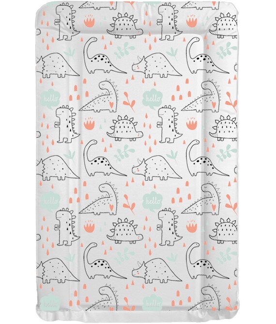 Hello Dino Changing Mat Dinosaur Diaper Mat Nappy Time Baby Etsy