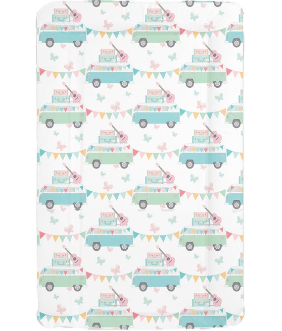 Camper Bunting Changing Mat Vw Diaper Mat Nappy Time Baby Etsy
