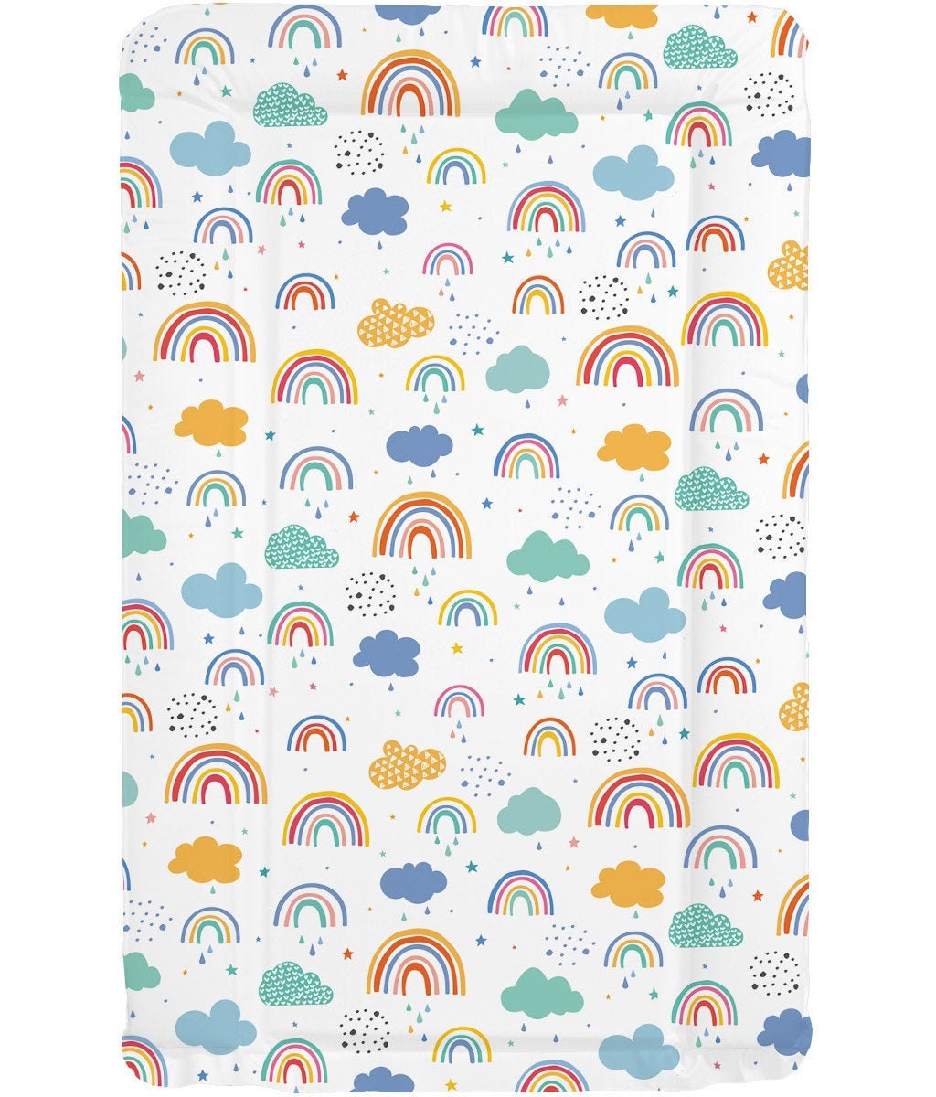 Rainbows & Clouds Changing Mat Modern Diaper Mat Nappy Time Etsy