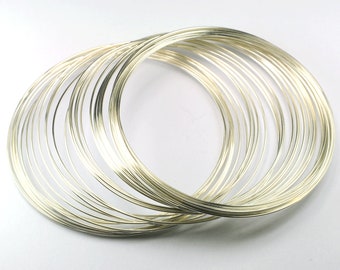 LOT DE 10 TOURS FIL MÉMOIRE COLLIER MÉTAL ARGENTÉ BIJOUX PERLE-tfcm010 LOT DE 10 TOURS FIL MÉMOIRE COLLIER MÉTAL ARGENTÉ BIJOUX PERLE-tfcm010
