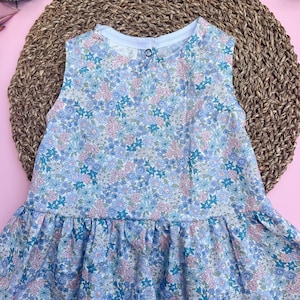 Liberty Floral Top, Ditsy Floral Peplum Top, Summer Floral Outfit