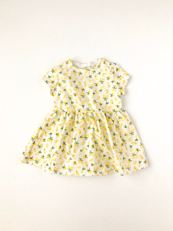 Lemon print top dress canada