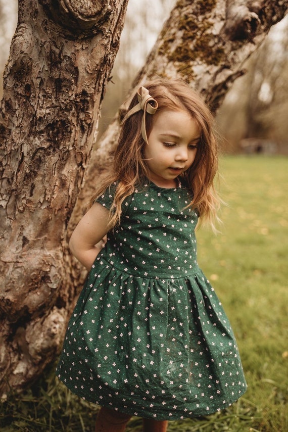 Green Ditsy Floral Dress, Girls Summer Daisy Dress - Etsy Green Ditsy Floral Dress, Girls Summer Daisy Dress - Etsy