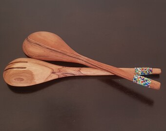 African Wooden Spoon Etsy