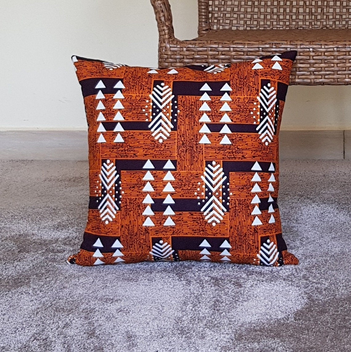 Ankara Print African Fabric Throw Pillow Cover African Etsy