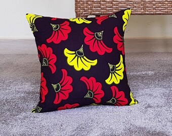 African Pillow Cover, African Pillowcase, Decorative Cushion Cover, with hidden zipper, 40x40cm (16x16”)