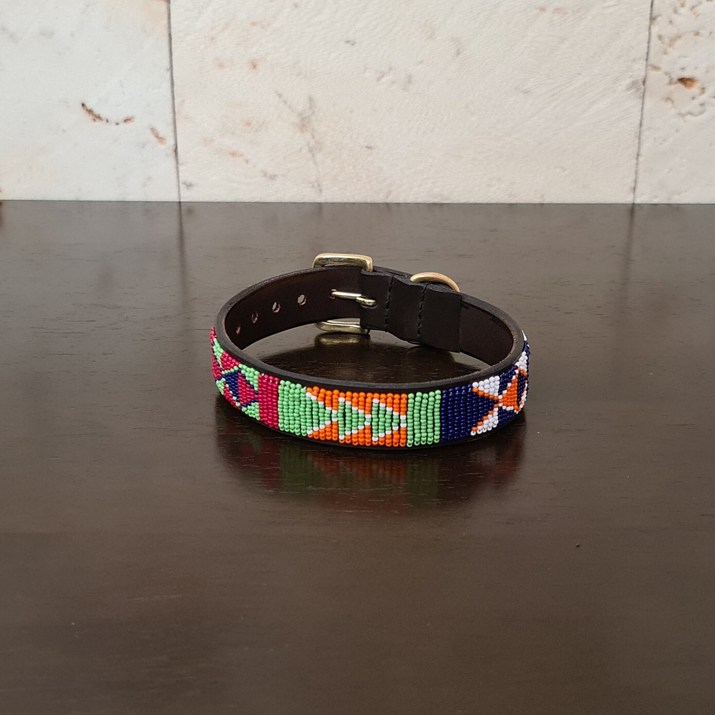 Maasai Beaded Dog Collar Leather Dog Collar Pet Collar Etsy UK