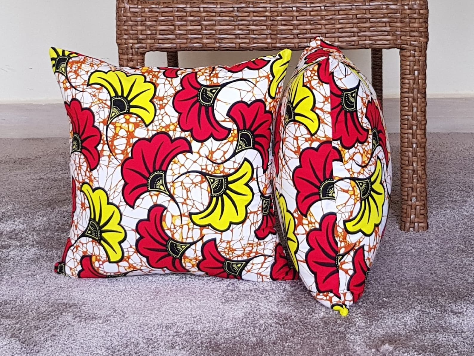 Ankara Print African Fabric Ankara Throw Pillow Cover Etsy